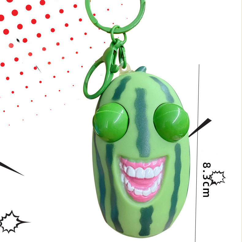 Wholesale Watermelon Decompression Toy Vinyl Keychain